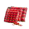 Decoración colgante de linterna roja pequeña para el Día de Año Nuevo Linterna roja flockeada de Año Nuevo Colgante para casa nueva de boda Decoración interior y exterior Linterna pequeña