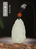 Jade de Hetian Buda del Zodiaco Colgante de Jade para Hombres Guanyin Manjushri Samantabhadra Bodhisattva del Tesoro Vacío Collar del Año del Zodiaco para Mujeres