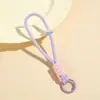 Cordão Colorido Novo para Celular Transfronteiriço, Corda Trançada Feita à Mão, Chaveiro para Capa de Celular DIY, Alça Destacável Anti-Perda para Garrafa de Água