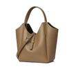 Bolsa de Mão da Moda, Couro Genuíno, Padrão Granulado, Bolsa de Ombro, Bolsa Transversal, Novo Estilo de Verão para Mulheres, Bolsa Saco de Couro Bovino de Primeira Camada