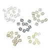 Fivela retangular mini de 4mm de diâmetro interno, fivela de ajuste de metal para bonecas BJD de algodão, roupas de boneca, bolsas, fitas, pequenos acessórios de fivela