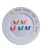Accesorios de mariposa coloridos simulados personalizados al por mayor para ropa hecha a mano para bricolaje, pinzas para el cabello, cajas de almacenamiento, zuecos, bolsos y fundas para auriculares