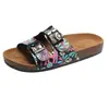 026 Verano Nuevo Suela Suave Hebilla Ken Tira Única Hebilla Doble Lentejuelas Talla 35-44 Chanclas de Moda Mujer