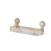 Estante de Almacenamiento con Ventosas Corrugadas de Lujo Ligero para Baño, Lavabo de Baño, Mesa de Lavado, Montado en la Pared sin Perforaciones, Estante de Almacenamiento de Pared