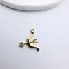 Pulsera Colgante Casa de Cobre Chapado en Oro Microincrustada de Circonita Material de Cuentas de Cristal Hecho a Mano Accesorios para Joyería DIY