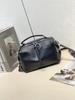 Bolsa Transversal Feminina 2026 Primavera/Verão Nova Boston Casual Couro Bovino de Camada Superior Bolsa Feminina Elegante Bolsa de Ombro