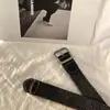 Cinturón elástico ajustado de lona trenzada para mujer, hombre y mujer, estilo coreano, combina con todo, informal, con hebilla de alfiler, para estudiantes.