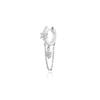 Pendientes de plata S925 con circonita y aguja para mujer, estilo retro, de nicho, con temperamento de estrella de cinco puntas, joyería al por mayor