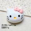 Accesorios de Resina de Cabeza de Gato Kt de Dibujos Animados Lindo Moño DIY Pegamento de Crema Funda de Teléfono Accesorios para el Cabello Pegatinas para Refrigerador