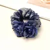 Elástico de Cabelo de Rede de Camada Dupla de Alta Qualidade, Scrunchie de Seda, Flor de Cabeça, Elástico para Rabo de Cavalo, Acessórios de Cabelo Elegantes para Adultos