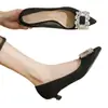Zapatos Mary Jane estilo francés, nueva colección de otoño 2026, zapatos de vestir de ballet para mujer con tacón alto, punta cuadrada y hebilla cuadrada