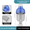 Filtro Previo para Calentador de Agua Doméstico Más Vendido Transfronterizo de 4 Puntos Sin Núcleo Reemplazable Filtro de Núcleo de Acero Inoxidable para Lavadora y Ducha
