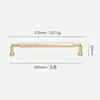 Maçaneta Moderna Minimalista Preta para Porta de Armário Americano Levemente Luxuosa Dourada Nórdico Levemente Luxuosa Maçaneta de Porta de Armário Dourada Guarda-roupa Dourado