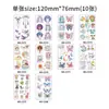 Calcomanías de Tatuaje para Niños Sirena Tatuaje de Coche Transfronterizo Lindo Mini Dibujo Animado Impermeable Set de Calcomanías de Tatuaje Temporal