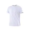 Camiseta Masculina Slim Fit Gola Redonda Manga Curta Cor Sólida Estilo Workwear Esportiva Publicitária Fina Verão 2026