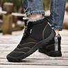 Botas de Nieve de Terciopelo para Exterior Nuevas de Invierno Suela Gruesa Antideslizante Engrosadas Impermeables Cálidas Zapatos de Algodón para Pareja Zapatos de Hombre de Caña Alta