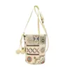 Bolsa de Tela Bordada de Alta Gama Transfronteriza 2026 Nueva Primavera para Mujer, Bolso Cruzado de Hombro Magnético Versátil de Moda, Elegante