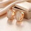 Pendientes de Aleación de Cobre Xuping Chapados en Color Oro de 18K con Circonita Artificial para Mujer, Clips para Orejas Estilo Europeo y Americano, Venta al por Mayor Transfronteriza de Comercio Exterior en Stock