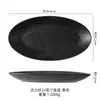 Prato de Peixe Estilo Japonês Cerâmica para Casa Louça Prato Oval Prato para Peixe Cozido Criativo Grande Novo Prato para Servir Peixe Cozido