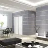 Papel tapiz de rayas anchas 3D color beige para dormitorio, sala de estar, pared de fondo, hotel, engrosado, forro polar de gamuza, moderno, simple