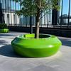 Asientos para Piscina de Árbol de Fibra de Vidrio, Taburetes para Árbol de Paisaje de Jardín al Aire Libre y Parques, Sillas Cuadradas para Maceteros con Forma Especial para Centros Comerciales, Personalizado