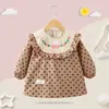 Pantalón de tirantes para bebé niña Otoño e Invierno Ropa de exterior Estilo occidental Falda de princesa Babero para comer infantil Delantal impermeable a prueba de suciedad Protector para bebé