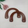 Asa de bolso directa de fábrica asa de mano de madera asa en forma de U de madera asa de mano de madera hecha a mano DIY asa de bolso tejida