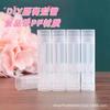 Tubo de Lipstick DIY Tubo Vacío Tubo de Lipstick Totalmente Transparente Se Puede Rellenar Directamente Sin Moldes 5g Herramienta Dispensadora de Pomada de Hierbas