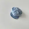 Sombrero de Mezclilla para Bebé Estilo Coreano Primavera y Otoño Borde Delgado Suave para Bebés y Niños Pequeños Hombres y Mujeres Parasol de Viaje Gorra de Visera Linda