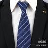 Gravata Vestido Masculino Negócios Azul Listrado Camisa Terno Mãos Preguiçoso Pessoas Sem Zíper Tendência Casamento