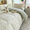 Temporada de Regreso a Clases Juego de Tres Piezas de Algodón Puro para Dormitorio Estudiantil Juego de Ropa de Cama Individual para Dormitorio Escolar Sábana y Funda de Edredón de Algodón Puro Venta al por Mayor