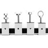 Abrazadera de Tigre de Acero Inoxidable 304 Abrazadera en Forma de U Abrazadera en Forma de C Abrazadera Cuadrada para Tubo de Acero Abrazadera con Anillo de Elevación de Apriete Manual Abrelatas
