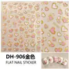 Redanco Nuevo Avión 3D Ins Popular Dibujos Animados Pegatinas para Uñas Lindos Corazones Rosas Pegatinas para Uñas Dh-906