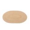Porta-copo Isolado de Gaze de Algodão Tecida Macia Oval Estilo Europeu para Hotel Restaurante Ocidental Simples Fácil de Limpar Jogo Americano Jogo Americano Artesanal Jogo Americano Resistente ao Calor