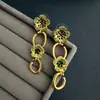 Pendientes de Flor Exagerada de Moda Europea y Americana Oscar Diseño de Nicho Elegantes de Gama Alta Versátiles