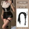 Ropa interior sexy de deseo sexy uniforme de secretaria OL camisa blanca profesional traje de falda de cuero pasión entrepierna abierta falda tentación