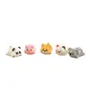 Miniaturas de paisaje, lindos juguetes de peluche de panda, koala y cerdito, figuritas de animales pequeños, lindos adornos de decoración de escritorio y para coche