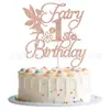 Banner de Aniversário Temático de Fada Feliz Aniversário e Conjunto de Decoração para Festa de Princesa