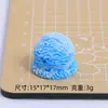 Juguete de Comida Bola de Helado Simulada Dibujos Animados Hecho a Mano DIY Pegamento de Crema Resina Accesorios Pequeños Materiales de Decoración para Hebilla de Zapato Clog