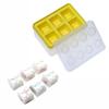 Tiendas con tapa, molde creativo para cubitos de hielo, molde para hielo de grado alimenticio, molde para hielo creativo DIY, fácil de quitar