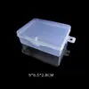 Caja de Almacenamiento de Alta Transparencia Plástico Caja Pequeña Joyas Pendientes Sellada a Prueba de Polvo Caja de Almacenamiento Organizadora Múltiples Especificaciones