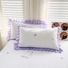 Funda de almohada de encaje de verano 48x74cm Transpirable Fresca Par de fundas de almohada pequeñas frescas