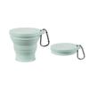 Vaso Plegable de Silicona Deng Ye Resistente a la Temperatura Vaso de Agua para Exteriores de Silicona con Tapa Portátil Retráctil Vaso para Enjuague Bucal 180ml