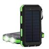 Carregador Portátil Solar à Prova d'Água para Uso Externo Transfronteiriço 20000 mAh Grande Capacidade Estilo Camping Portátil Luz de Alimentação Móvel