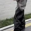 Fivela de Avião Retro Americana Design Jeans Cru Jeans Scimitar Unissex Silhueta Baggy Caimento Solto Calça Comprida