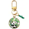 Nuevo Llavero de Metal de Panda Lindo Dibujo Animado Lindo Divertido Colgante de Llavero de Panda Colgante para Bolso de Hombres y Mujeres