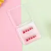 Use um sorriso corado, olho de gato de felino, livro vermelho com adesivo de nail art simples e delicado, tamanho do produto acabado, atacado