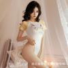 Ropa interior sexy Huan también horquilla alta ajustada archivo abierto abierto mono sin cierre traje de baño gato salvaje cosplay