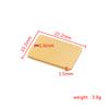 Espejo de acero inoxidable rectangular con agujero interior, etiqueta pequeña, accesorios de joyería para bricolaje, colgante láser brillante, gran oferta, disponible en stock