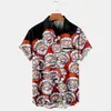 Camiseta Nueva de Navidad Transfronteriza Serie Navideña Impresión 3D Amazon Aliexpress Camisa de Manga Corta para Hombre
